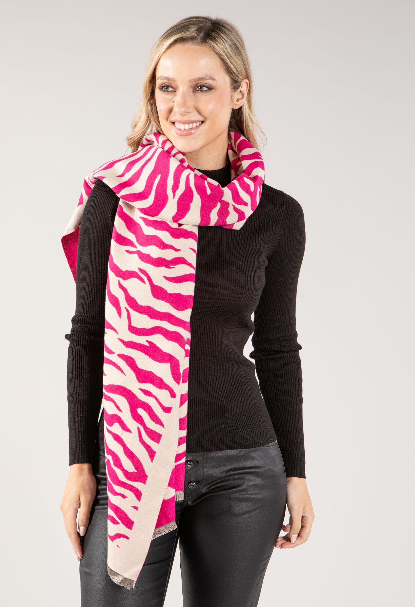 Zebra Print Scarf