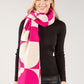 Flower Print Contrast Scarf