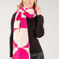 Flower Print Contrast Scarf