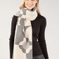 Flower Print Contrast Scarf