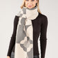 Flower Print Contrast Scarf