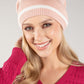 Contrast Stripe Bobble Hat