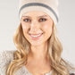 Contrast Stripe Bobble Hat