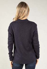 Ribbed Zip Up Cardigan