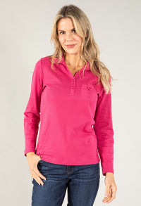 Long Sleeve Polo Top