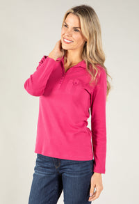 Long Sleeve Polo Top