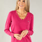 V Neck Long Sleeve Top