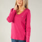 V Neck Long Sleeve Top