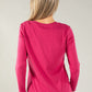 V Neck Long Sleeve Top