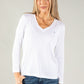 V Neck Long Sleeve Top