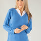 Two in One Super Soft V Neck Pullover