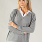 Two in One Super Soft V Neck Pullover