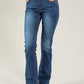 "Ab"solution® Artisanal Blue Denim Itty Bitty Bootcut Jeans