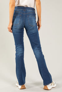 "Ab"solution® Artisanal Blue Denim Itty Bitty Bootcut Jeans