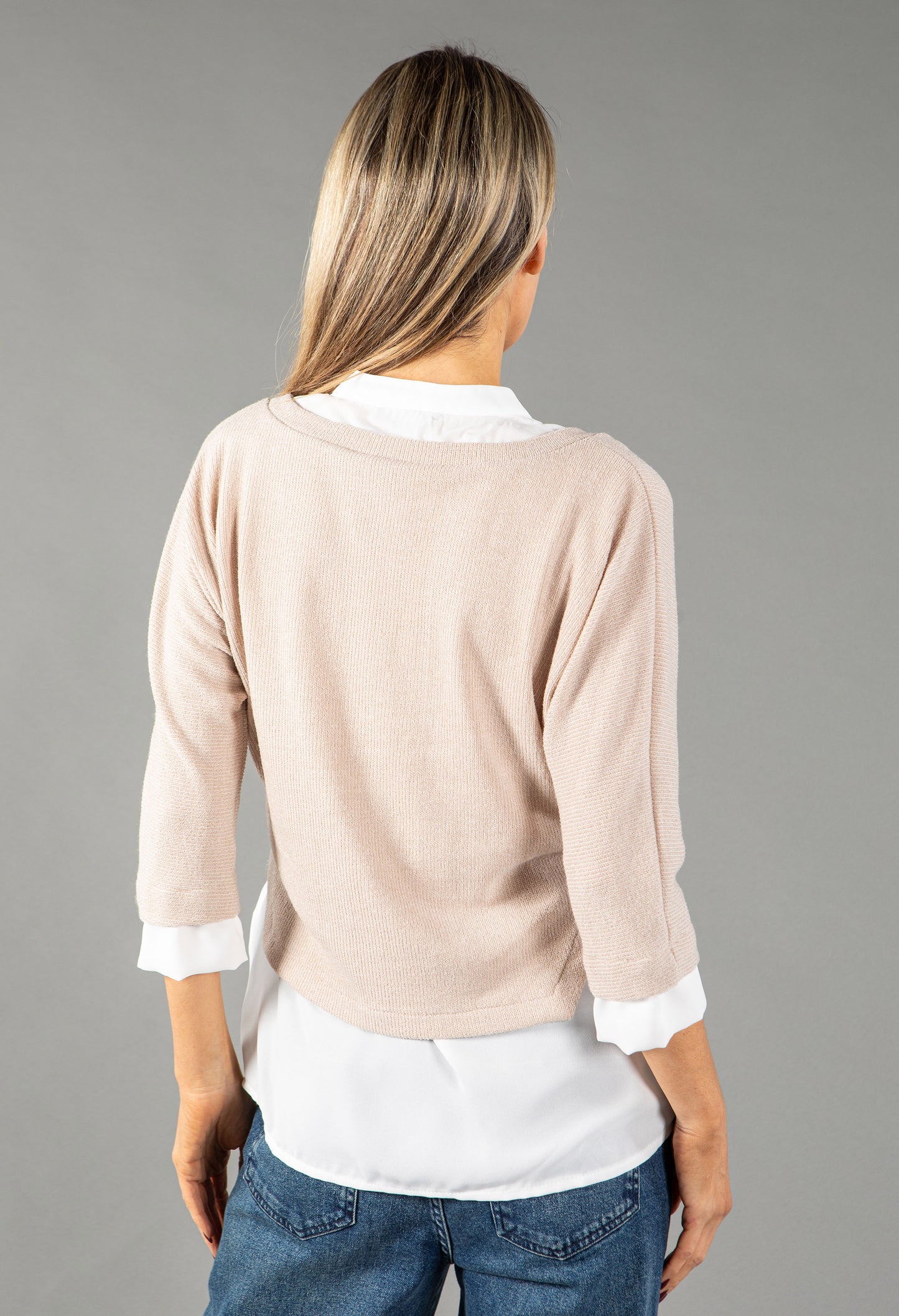 2 in 1 Look Knit Pullover