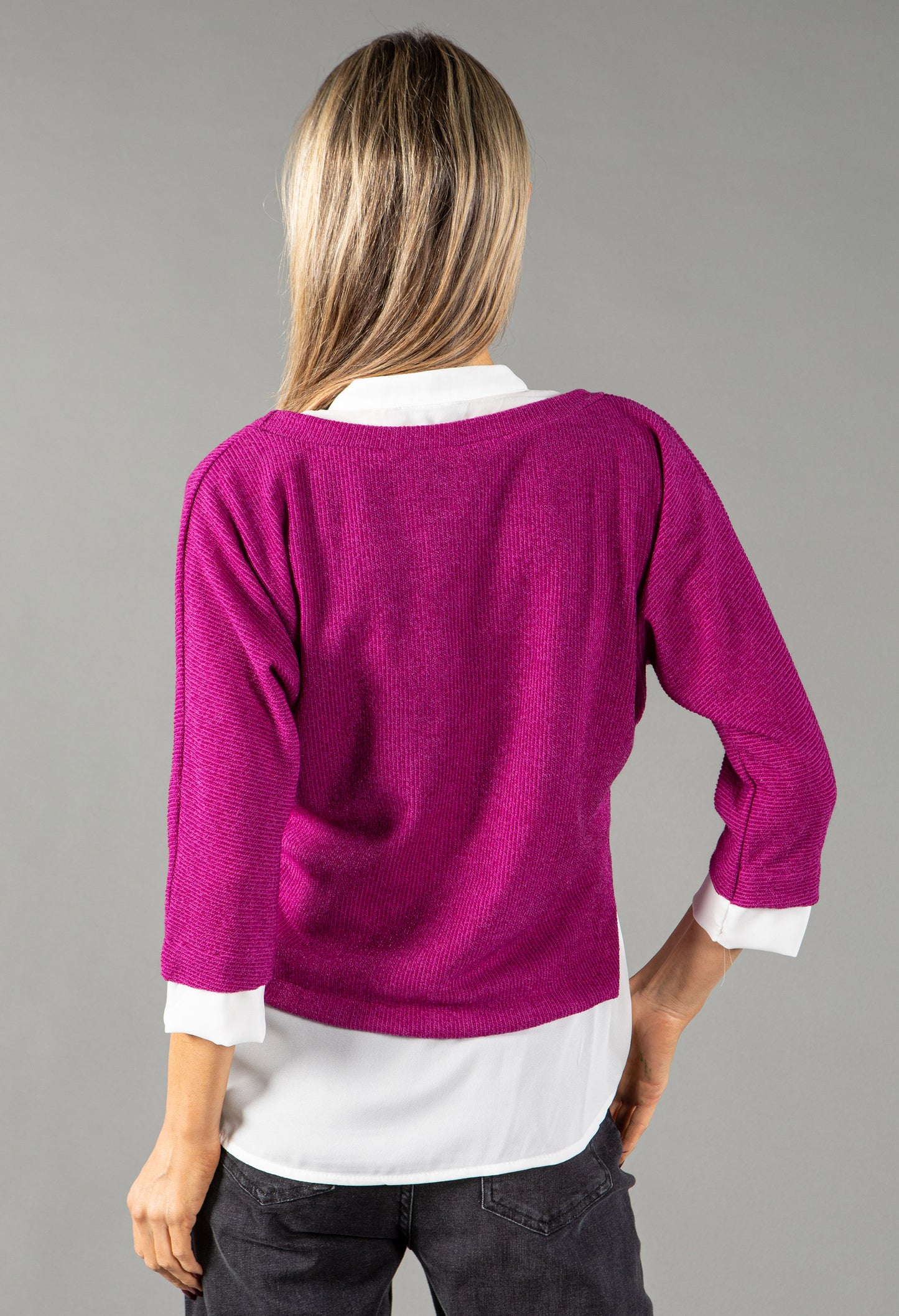 2 in 1 Look Knit Pullover