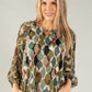 Geometric Print Blouse