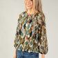 Geometric Print Blouse