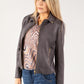 Suedette Biker Jacket