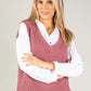 Soft V Neck Sweater Vest