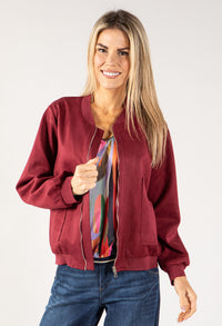 Suedette Bomber Jacket