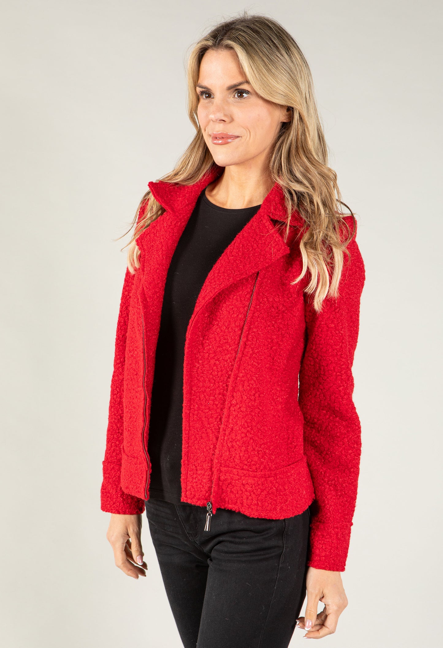 Boiled Wool Biker Jacket