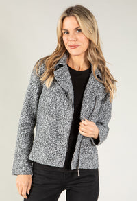 Boiled Wool Biker Jacket