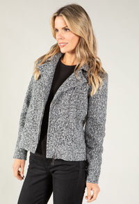 Boiled Wool Biker Jacket