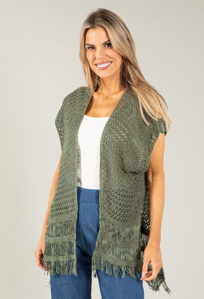 Crochet Sleeveless Cardi