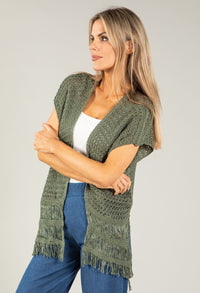 Crochet Sleeveless Cardi