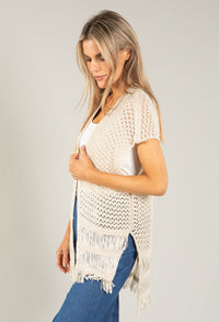 Crochet Sleeveless Cardi