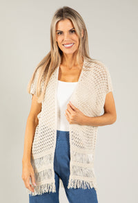 Crochet Sleeveless Cardi