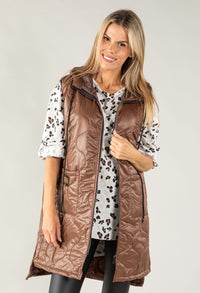 Longline Quilted Gilet