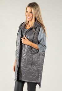 Longline Quilted Gilet