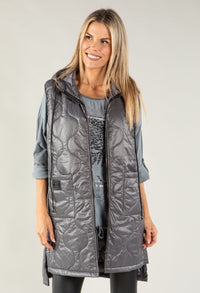 Longline Quilted Gilet