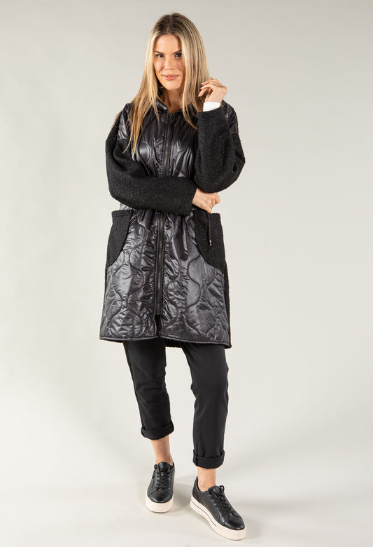 Boiled Wool Quilted Jacket