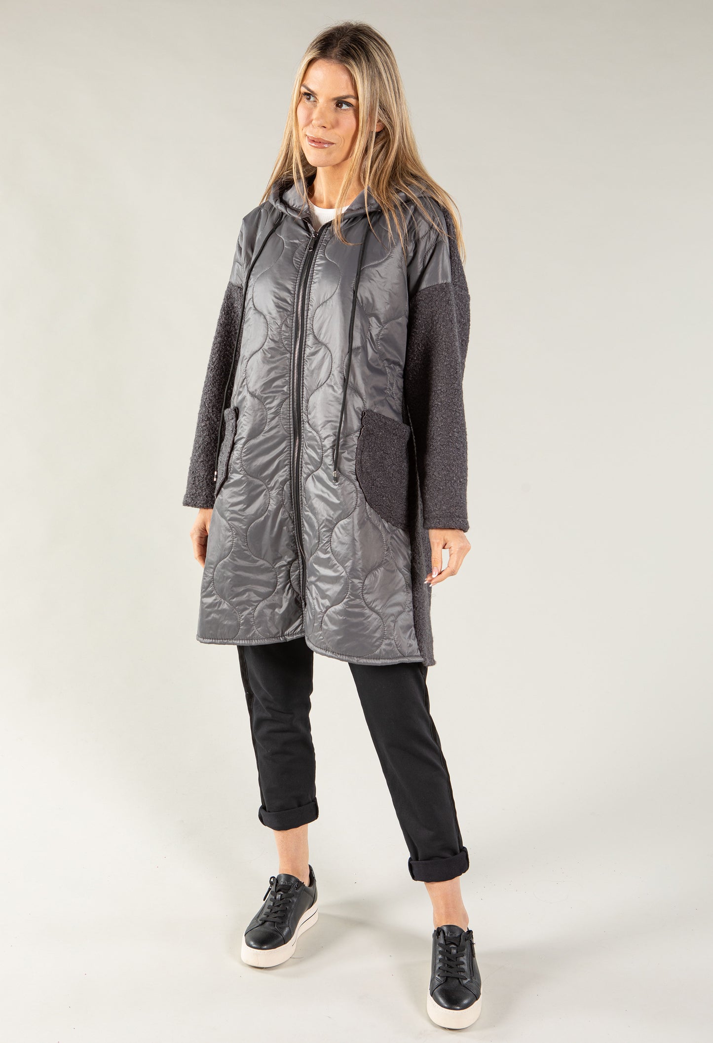 Boiled Wool Quilted Jacket