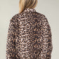 Leopard Print Cropped Quilted Jacket