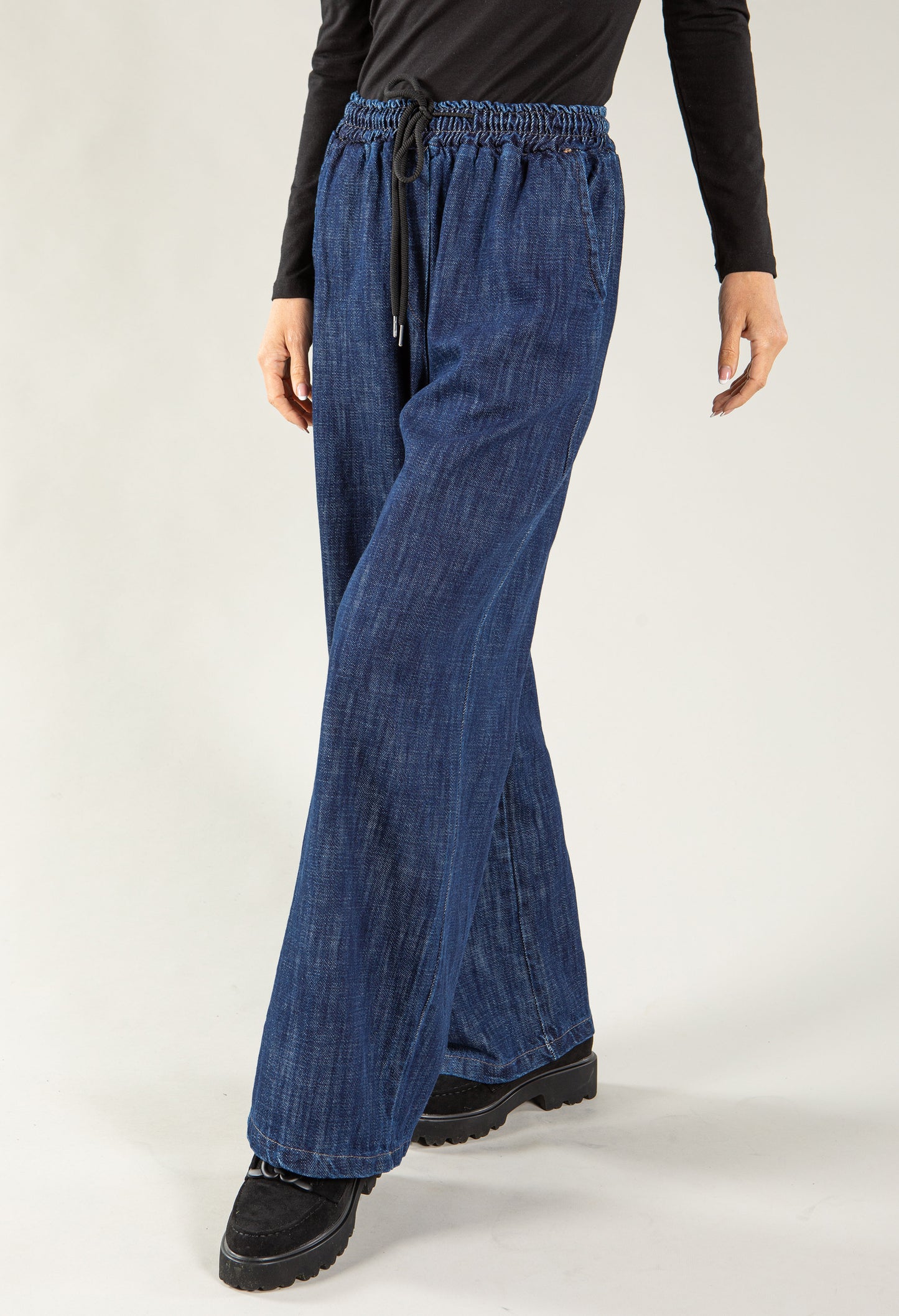 Soft Dark Denim Pull on Jeans