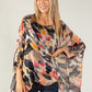 Colour Splash Waterfall Silk Top