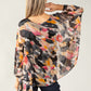 Colour Splash Waterfall Silk Top