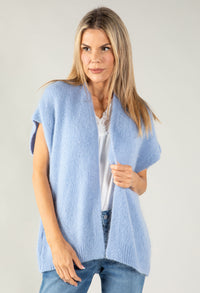 Luxury Sleeveless Open Cardigan