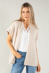 Luxury Sleeveless Open Cardigan