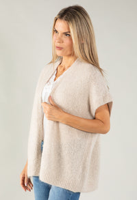 Luxury Sleeveless Open Cardigan