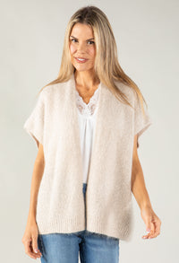 Luxury Sleeveless Open Cardigan