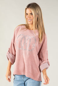 Cord Feel Diamante Jumper