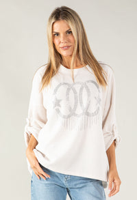 Cord Feel Diamante Jumper