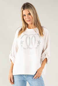 Cord Feel Diamante Jumper