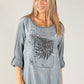 Graphic Front Relaxed Fit Top