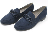 Faux Suede Chain Loafer